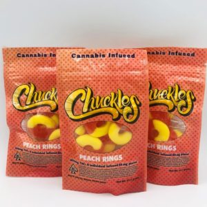 Chuckle peach rings edibles uk